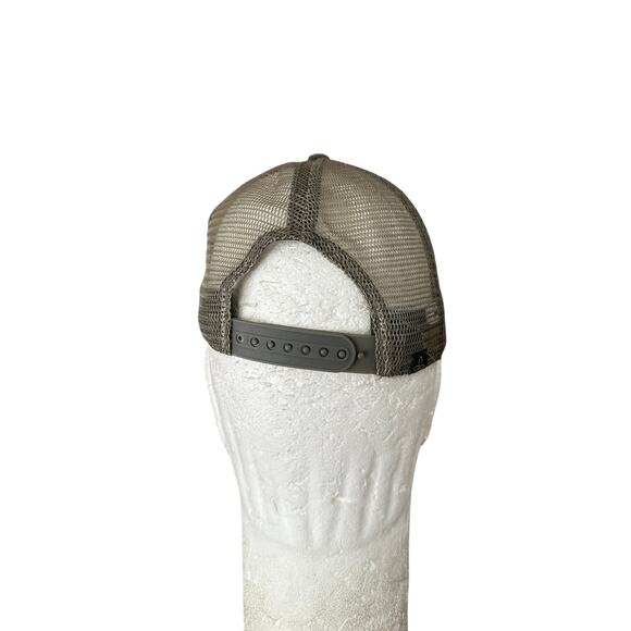 Prana Green Khaki Trucker Mesh Snapback Hat Cap - Picture 4 of 7